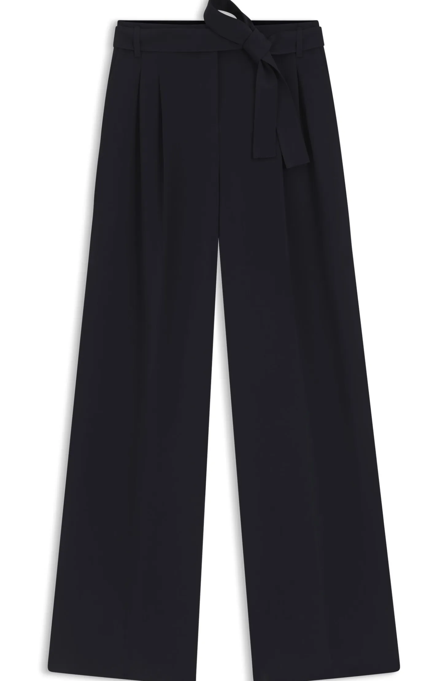 Relaxed-fit trousers in Japanese crepe
