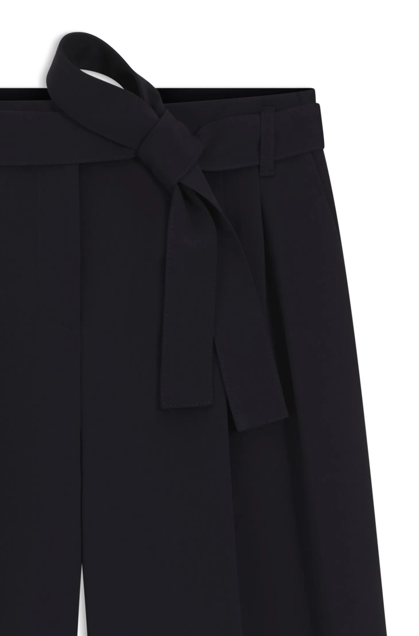 Relaxed-fit trousers in Japanese crepe
