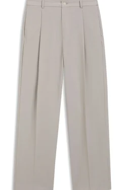 Relaxed-fit trousers in patterned virgin wool