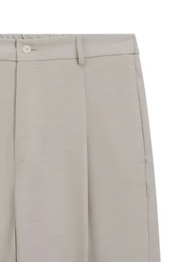Relaxed-fit trousers in patterned virgin wool