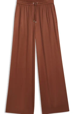 Relaxed-fit trousers in satin