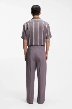 Relaxed-fit trousers in stretch cotton