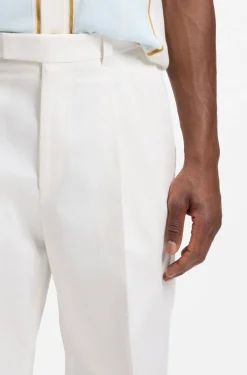 Relaxed-fit trousers in stretch cotton