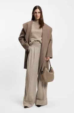 Relaxed-fit trousers in virgin wool