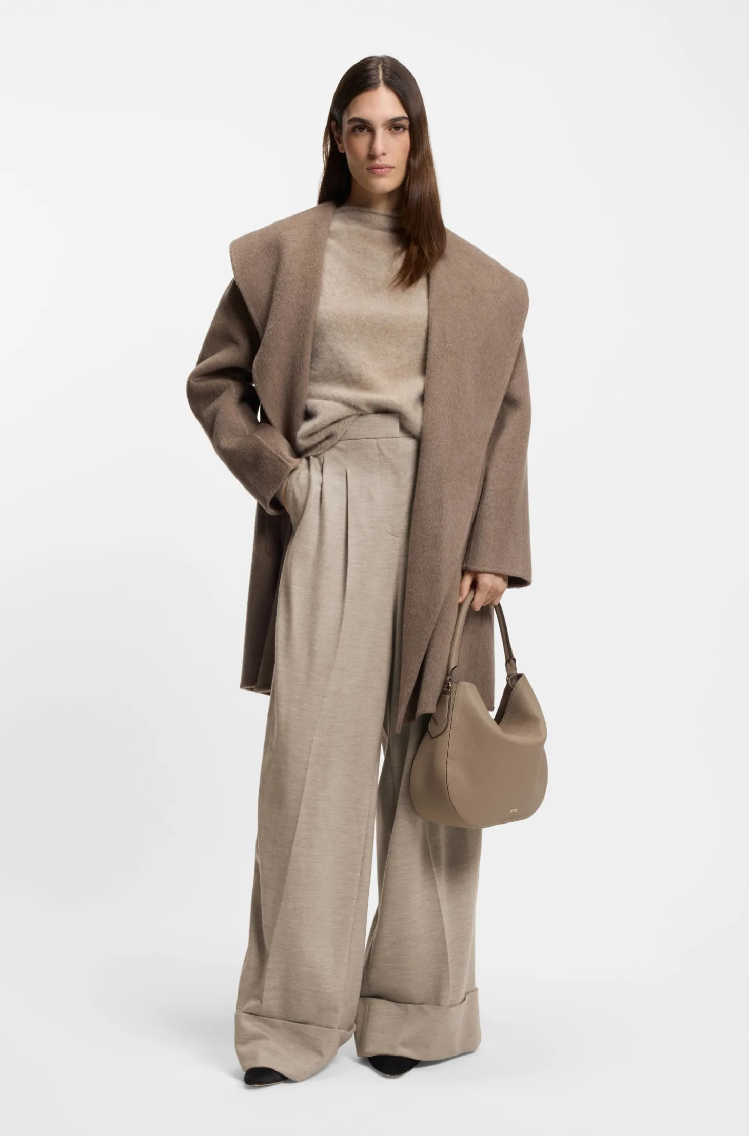 Relaxed-fit trousers in virgin wool