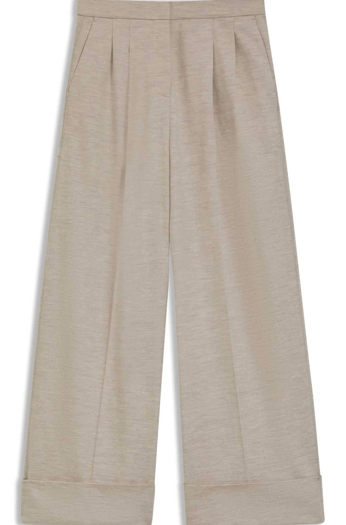 Relaxed-fit trousers in virgin wool