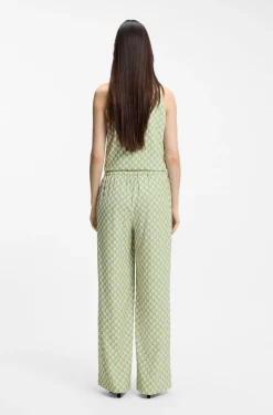 Relaxed-fit trousers with all-over print