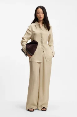 Relaxed-fit trousers with drawcord waist