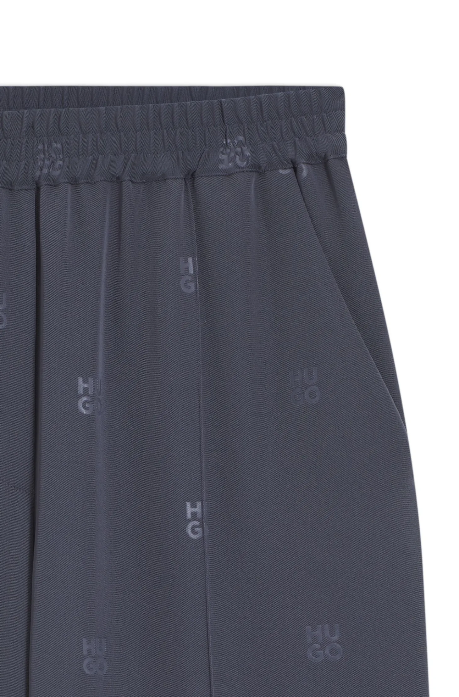 Relaxed-fit trousers with stacked logos