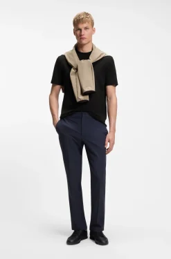 Relaxed-fit T-shirt in a stretch-cotton blend