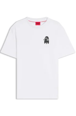 Relaxed-fit T-shirt in cotton with horror-inspired graphic