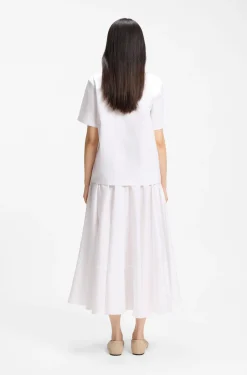 Relaxed-fit T-shirt in mercerised cotton