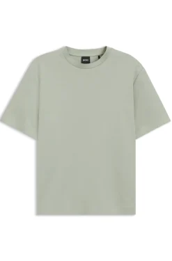 Relaxed-fit T-shirt in mercerised cotton