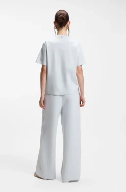 Relaxed-fit T-shirt in mercerised cotton