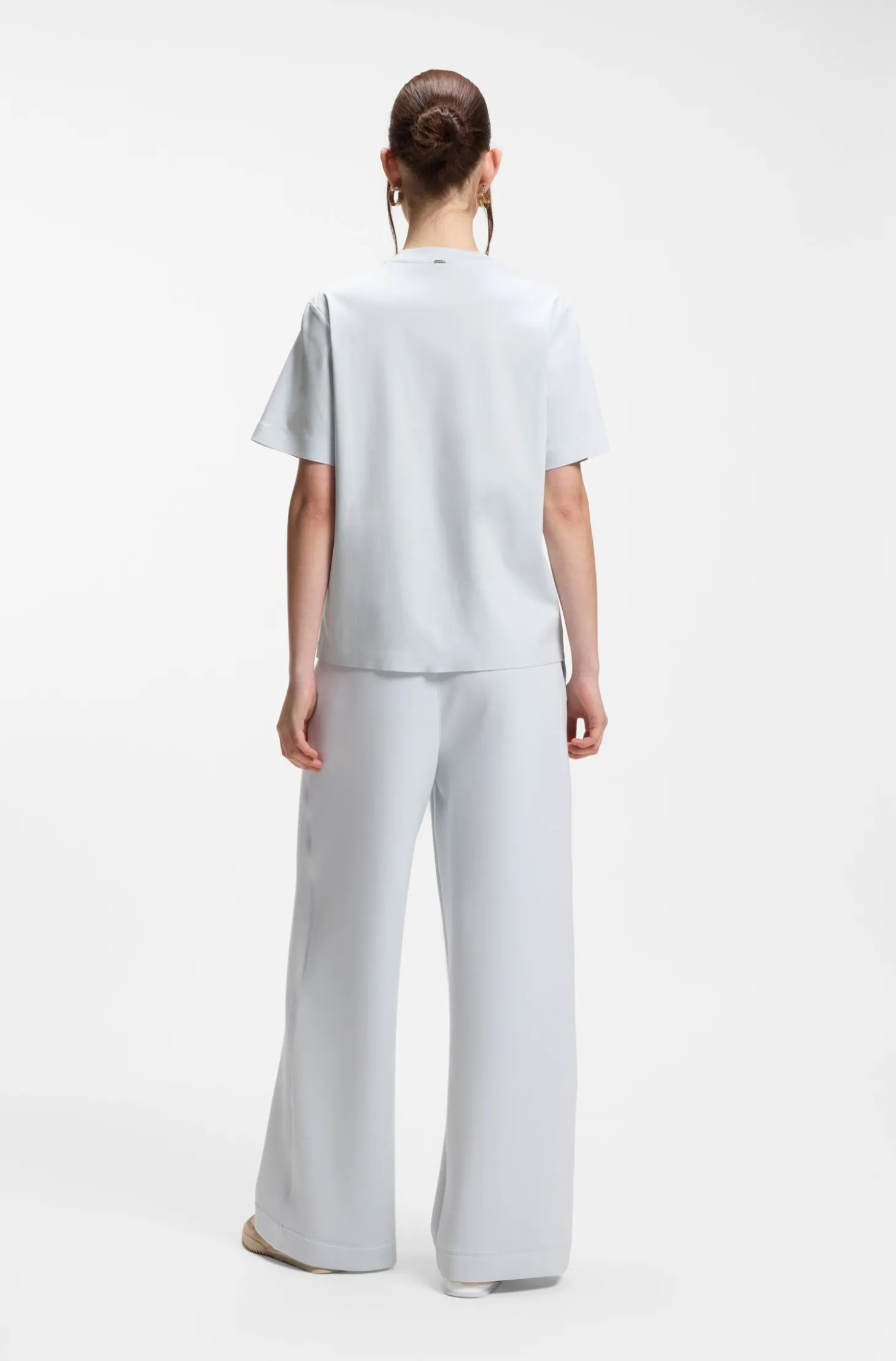 Relaxed-fit T-shirt in mercerised cotton