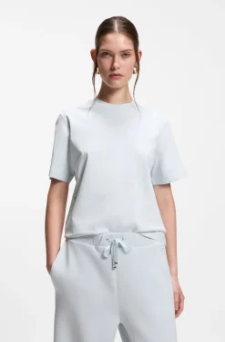 Relaxed-fit T-shirt in mercerised cotton