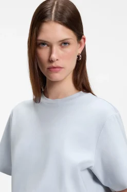 Relaxed-fit T-shirt in mercerised cotton