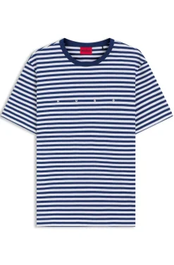 Relaxed-fit T-shirt in striped cotton jersey