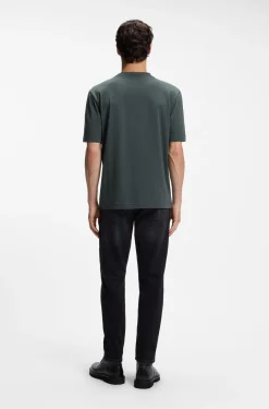 Relaxed-fit T-shirt with a layered logo print
