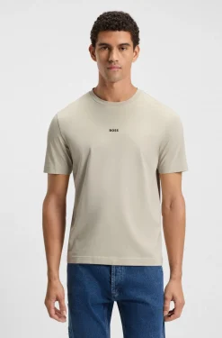 Relaxed-fit T-shirt with a layered logo print