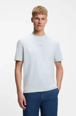 Relaxed-fit T-shirt with a layered logo print