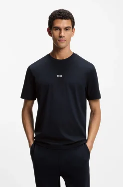 Relaxed-fit T-shirt with a layered logo print