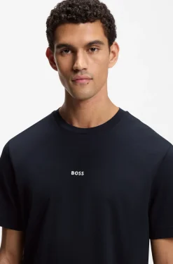 Relaxed-fit T-shirt with a layered logo print