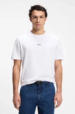 Relaxed-fit T-shirt with a layered logo print