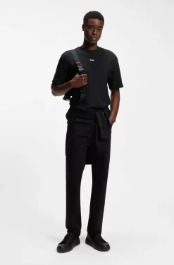 Relaxed-fit T-shirt with central logo detail
