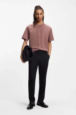 Relaxed-fit T-shirt with central logo detail