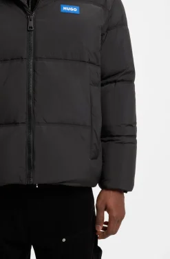 Relaxed-fit water-repellent jacket with logo badge