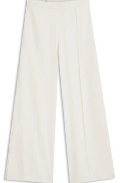 Relaxed-fit wide-leg trousers in lightweight twill