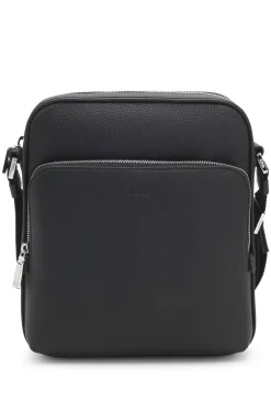 Reporter bag in natural-grain Italian leather