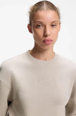Resort-script logo sweatshirt in cotton