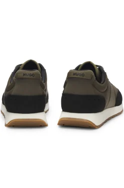Retro-inspired trainers with faux suede
