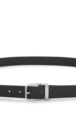 Reversible Italian-leather business belt