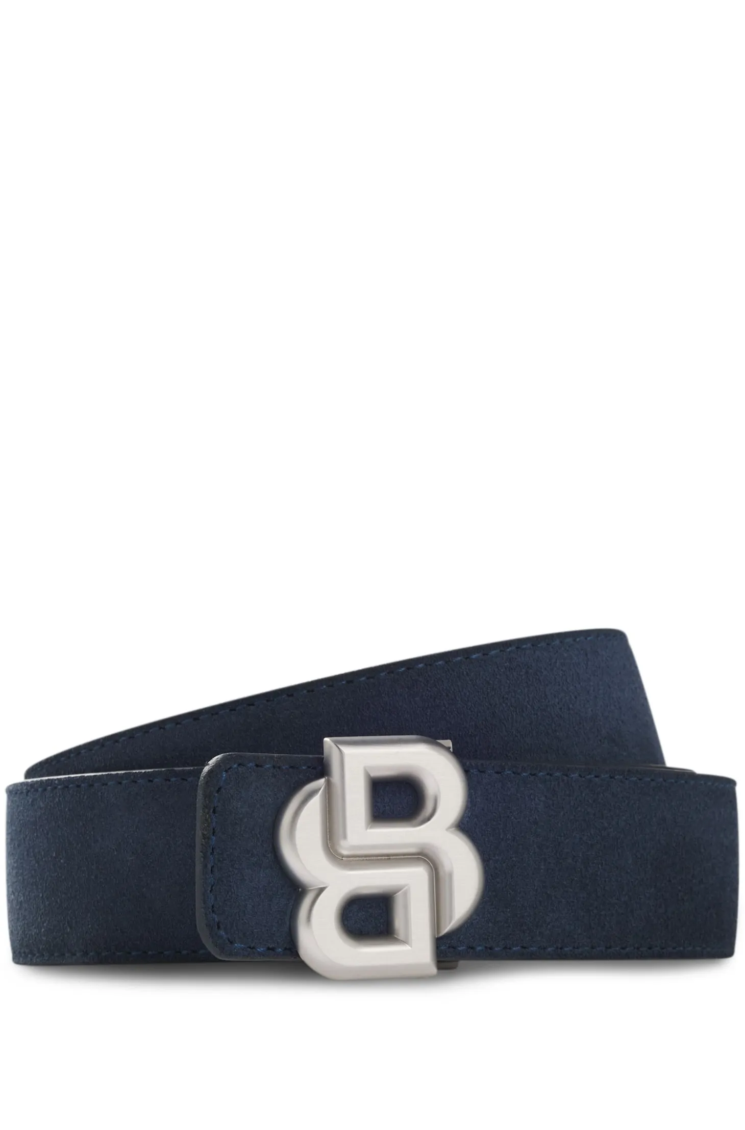 Reversible leather belt with Double B buckle