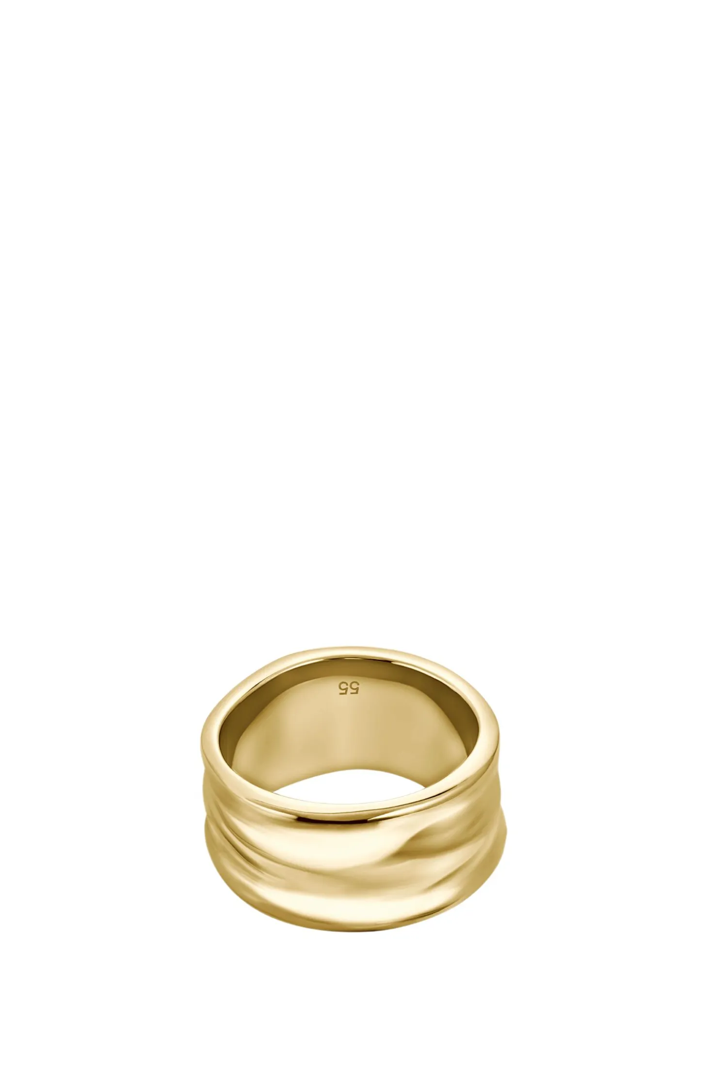 Ring with ripple design