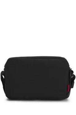 Ripstop crossbody bag with logo lettering