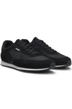 Ripstop lace-up trainers with EVA-rubber sole