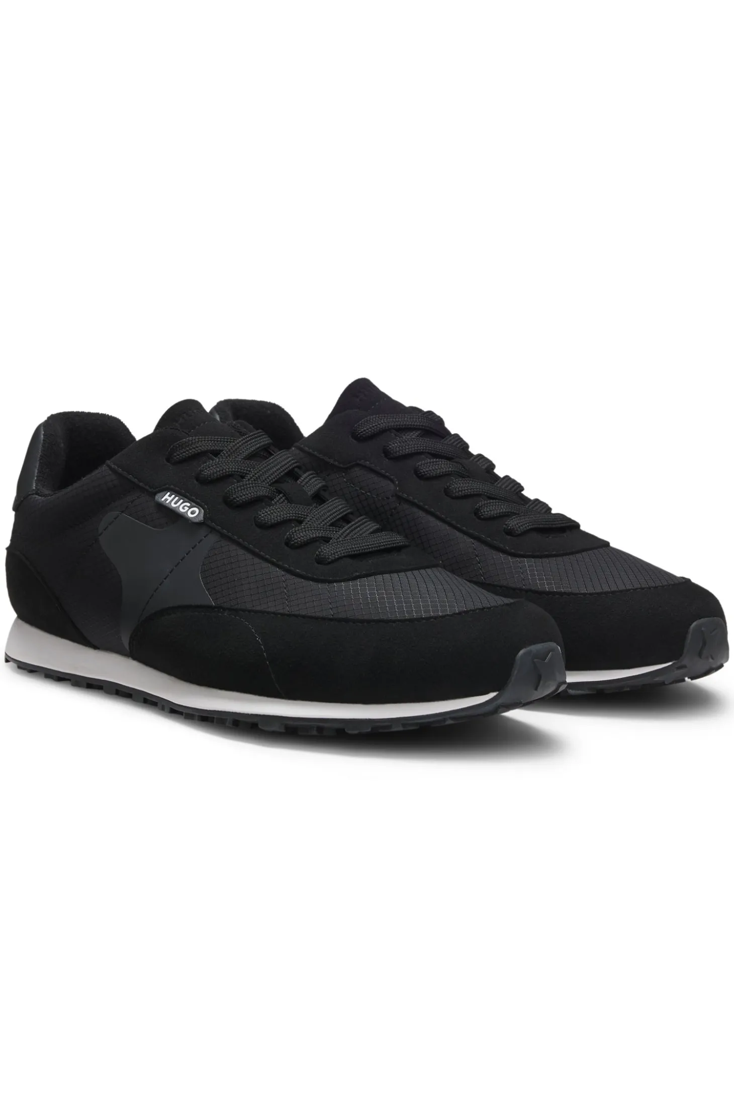 Ripstop lace-up trainers with EVA-rubber sole