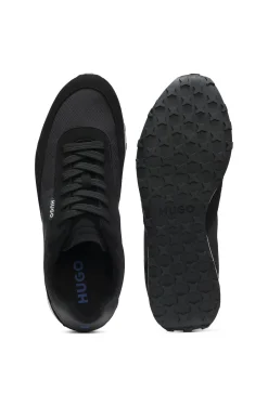 Ripstop lace-up trainers with EVA-rubber sole