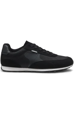 Ripstop lace-up trainers with EVA-rubber sole