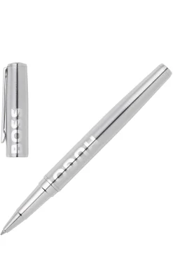 Rollerball pen in brass with chrome plating