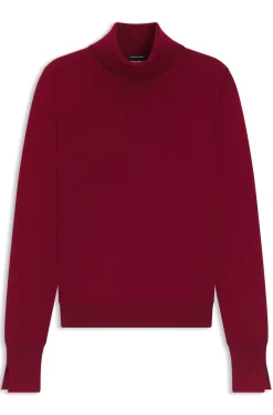 Rollneck sweater in virgin wool