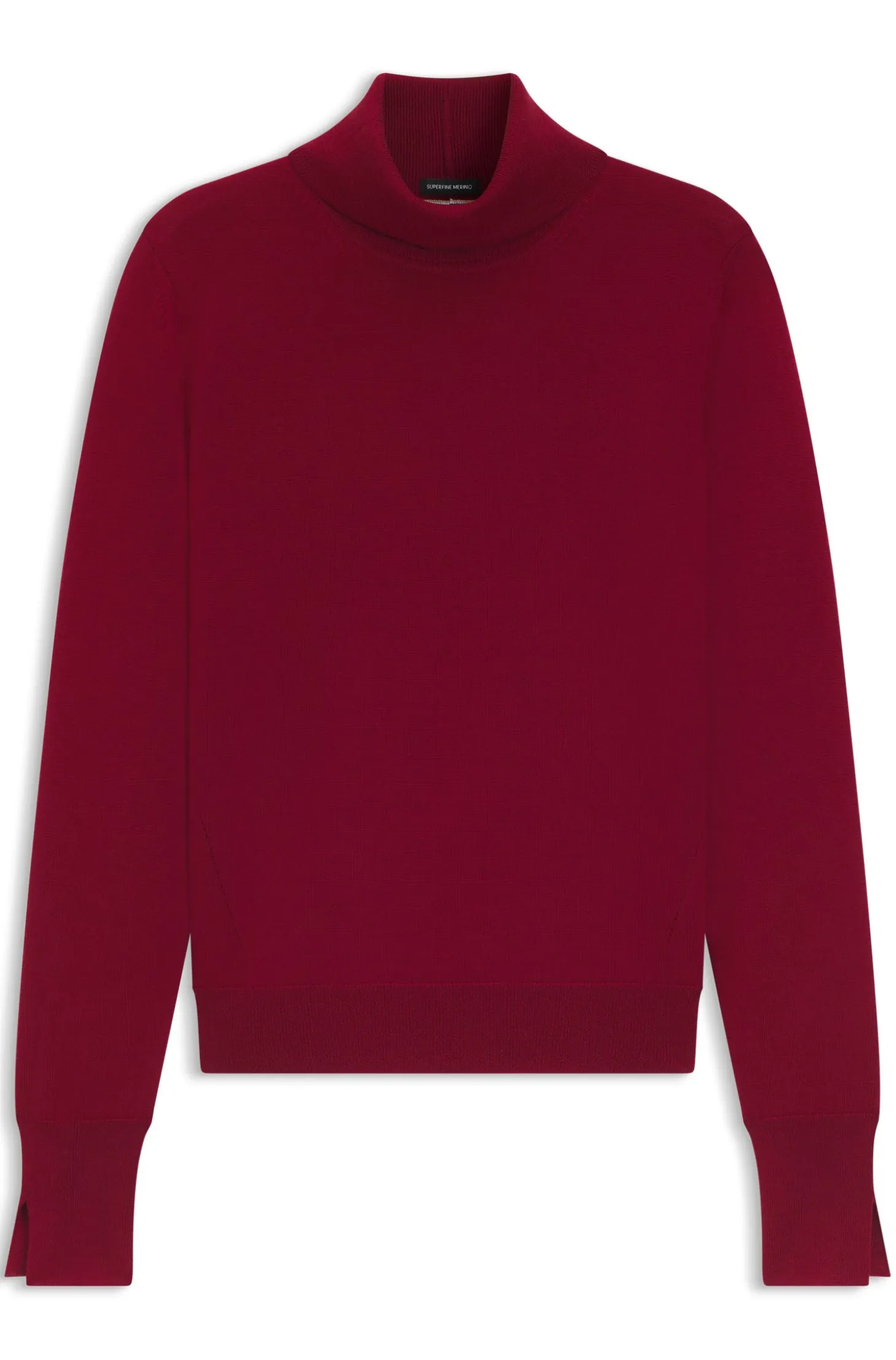 Rollneck sweater in virgin wool