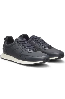 Running-inspired trainers with zigzag detailing
