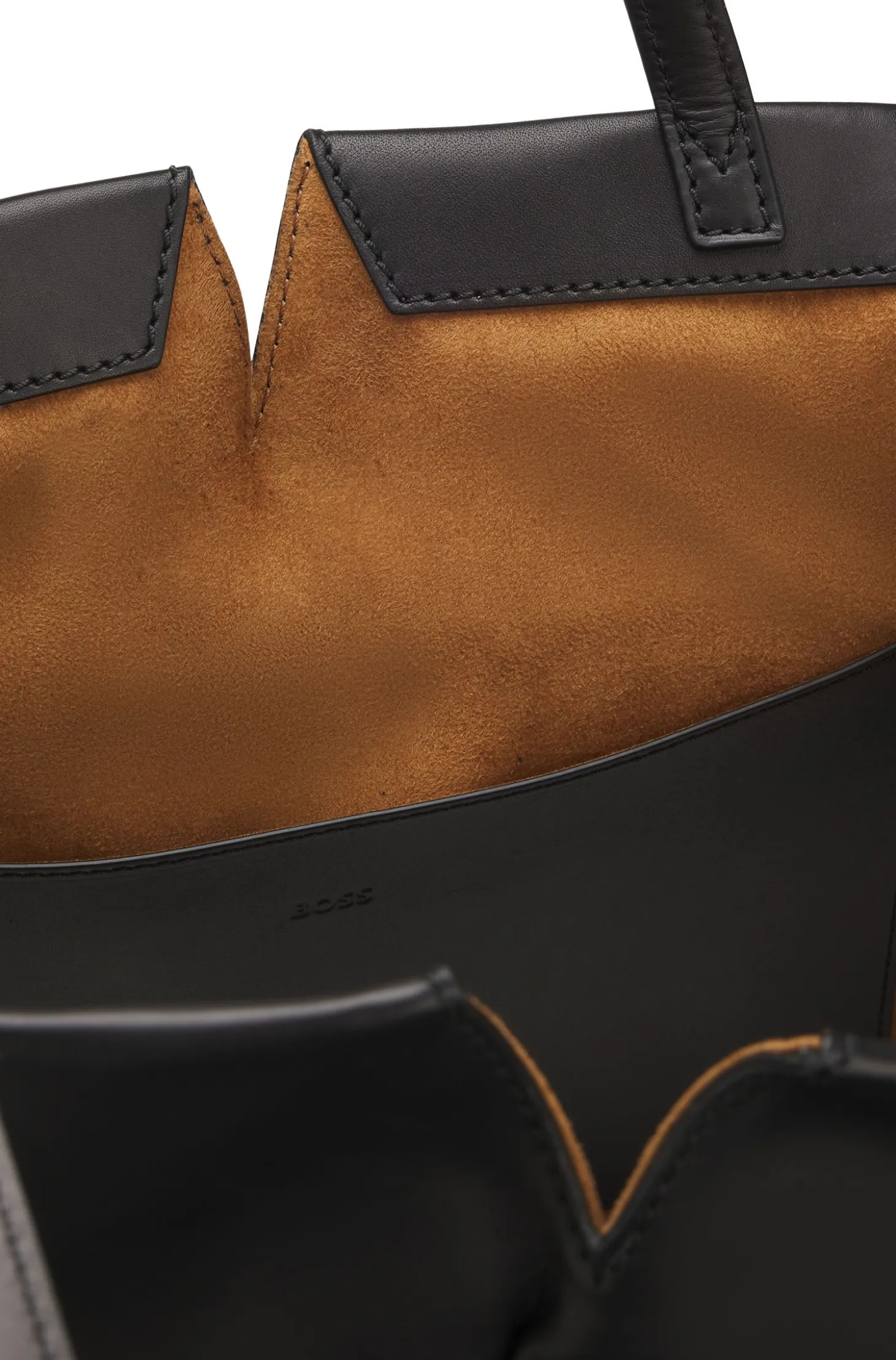 Runway BOSS Revers tote bag in leather