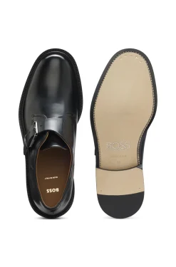 Runway monk shoes in Italian leather