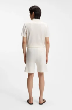 Shorts in Italian-made cotton and linen